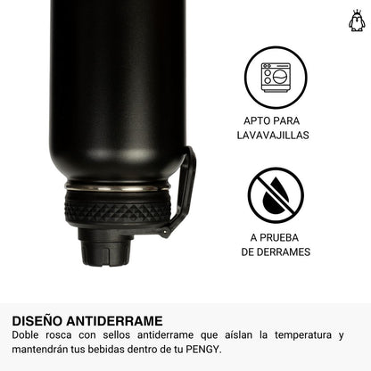 Termo Pengy PRO en Acero Inoxidable - Frío 24hs / Calor 12hs