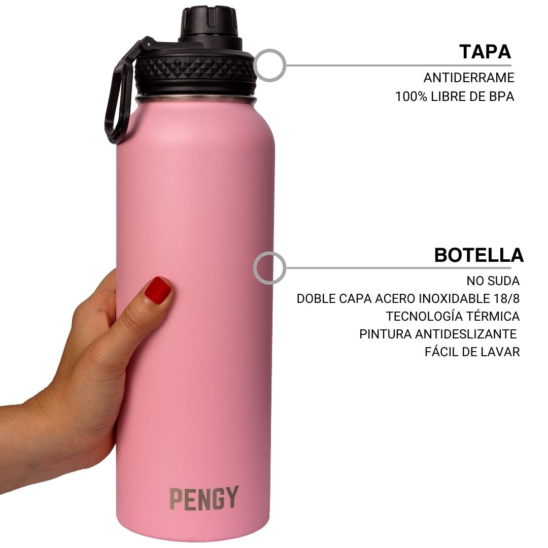 Termo Pengy PRO en Acero Inoxidable - Frío 24hs / Calor 12hs