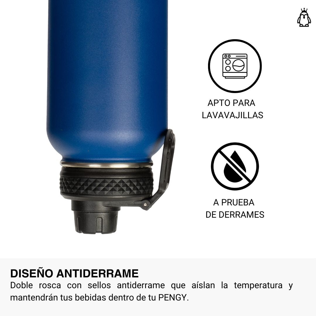 Termo Pengy PRO en Acero Inoxidable - Frío 24hs / Calor 12hs