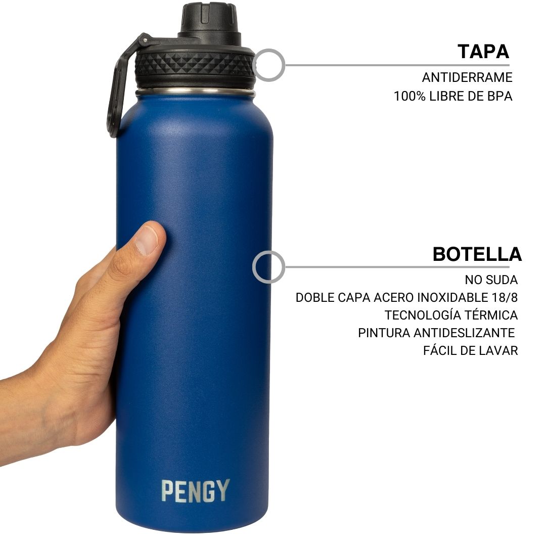 Termo Pengy PRO en Acero Inoxidable - Frío 24hs / Calor 12hs