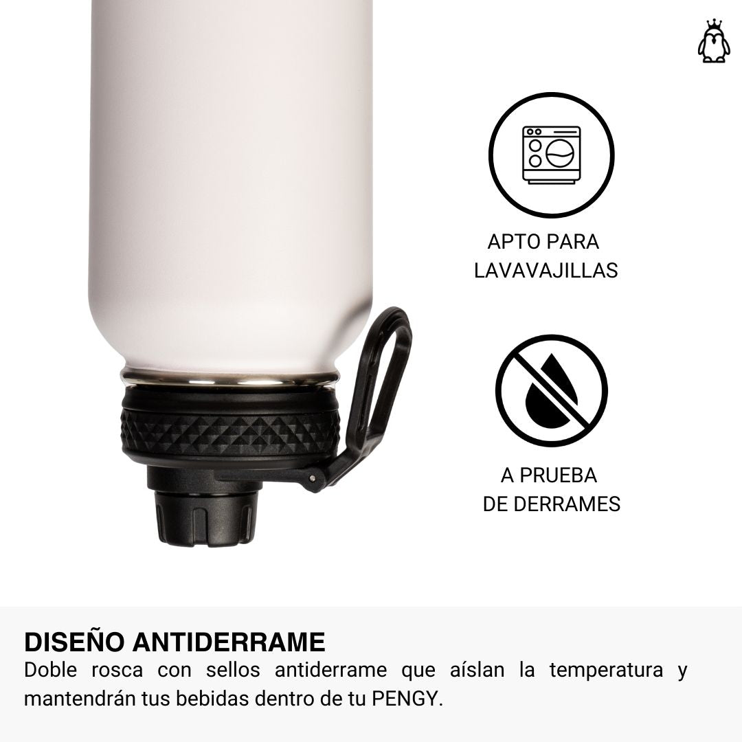 Termo Pengy PRO en Acero Inoxidable - Frío 24hs / Calor 12hs