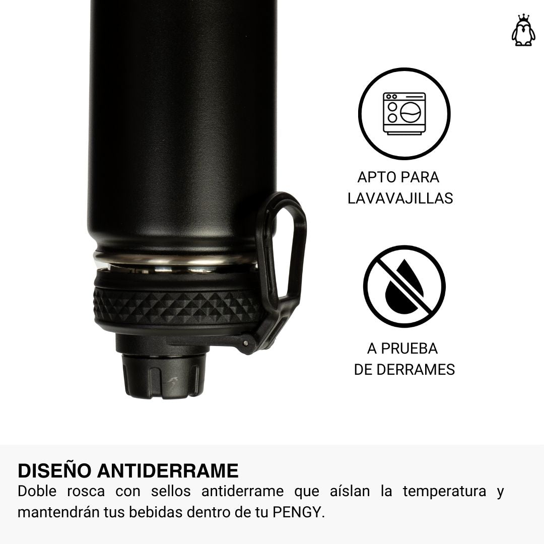 Termo Pengy PRO en Acero Inoxidable - Frío 24hs / Calor 12hs