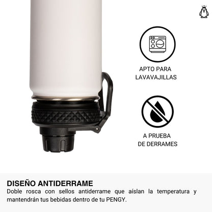 Termo Pengy PRO en Acero Inoxidable - Frío 24hs / Calor 12hs