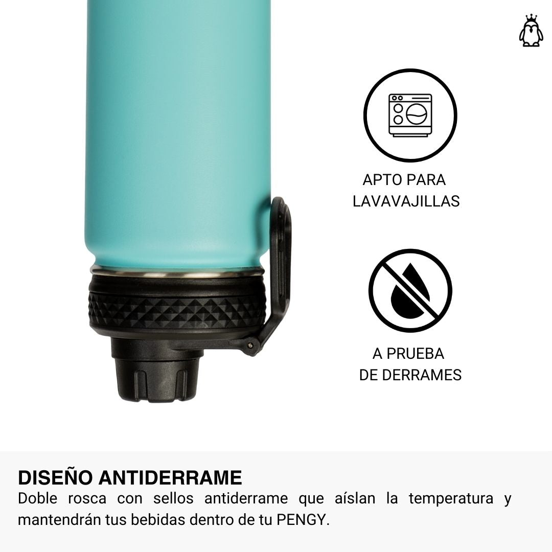 Termo Pengy PRO en Acero Inoxidable - Frío 24hs / Calor 12hs