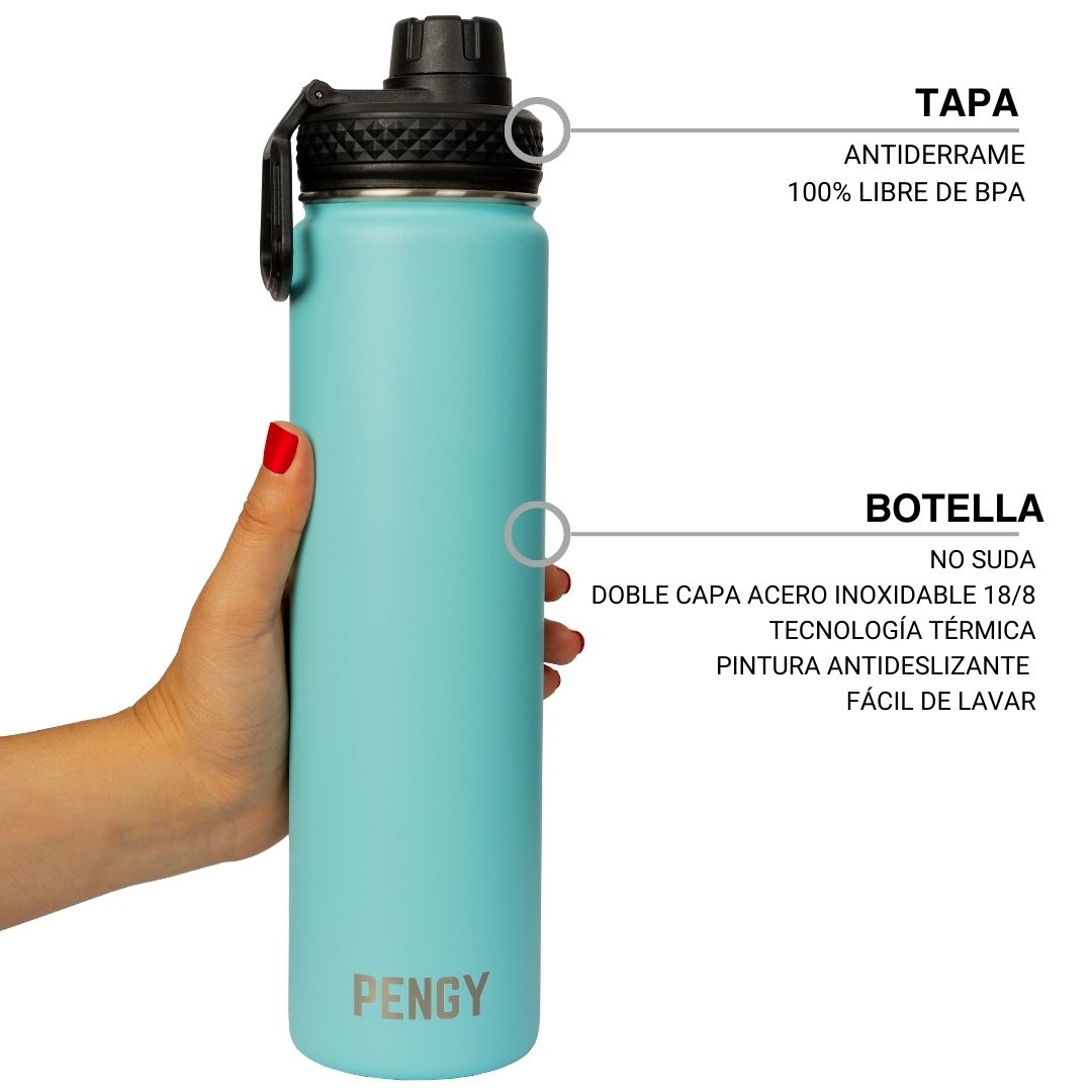 Termo Pengy PRO en Acero Inoxidable - Frío 24hs / Calor 12hs