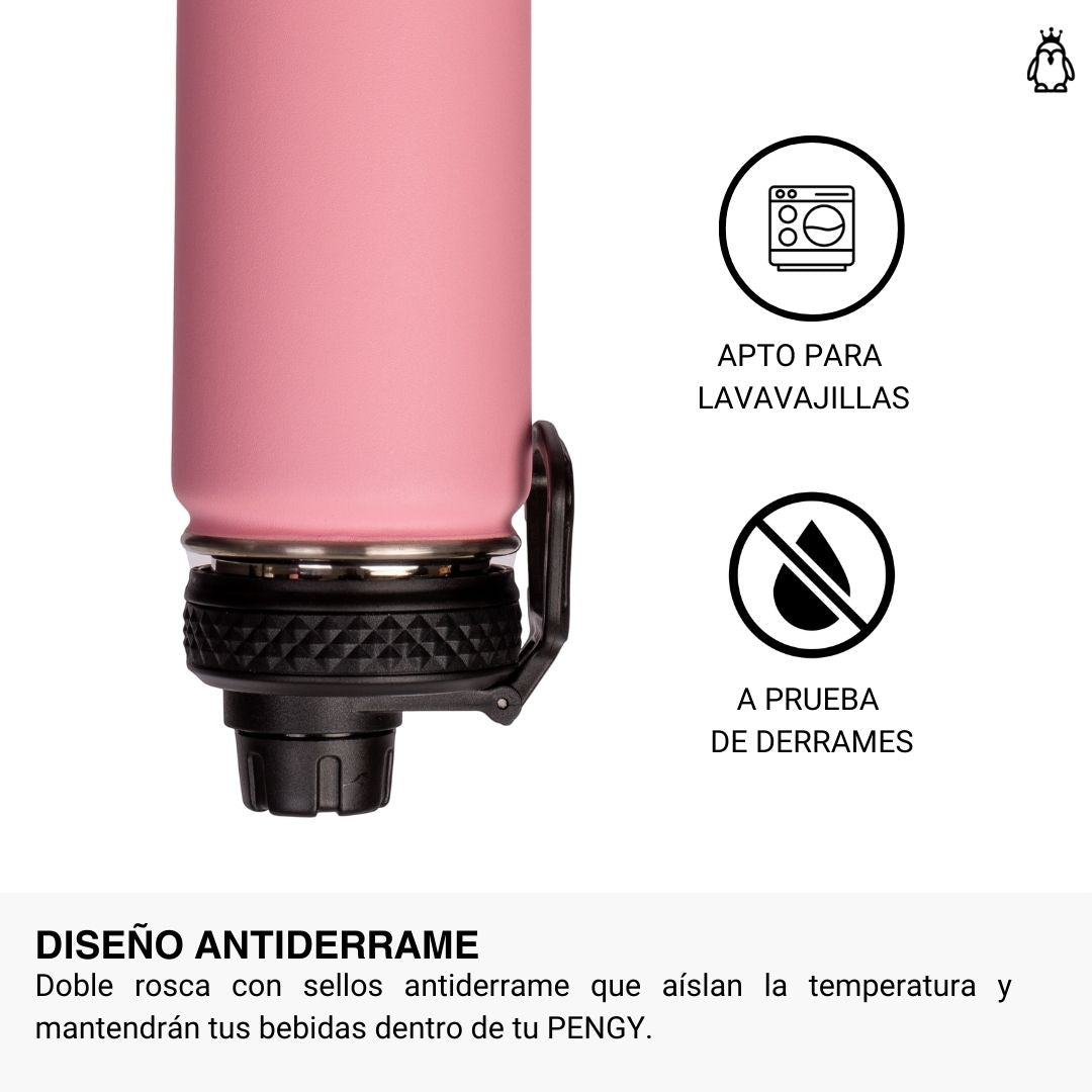 Termo Pengy PRO en Acero Inoxidable - Frío 24hs / Calor 12hs