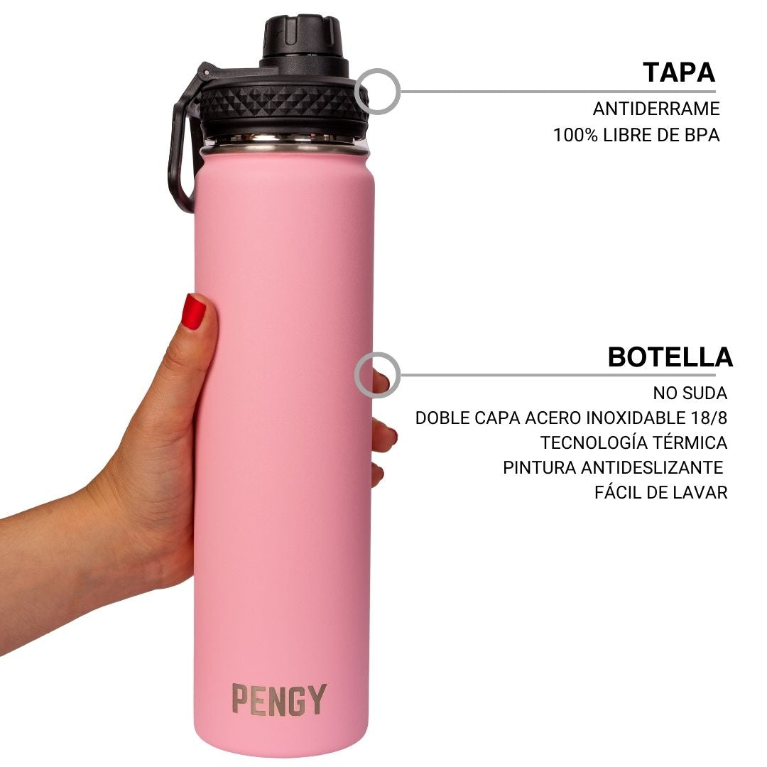 Termo Pengy PRO en Acero Inoxidable - Frío 24hs / Calor 12hs