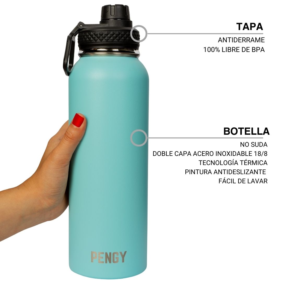 Termo Pengy PRO en Acero Inoxidable - Frío 24hs / Calor 12hs