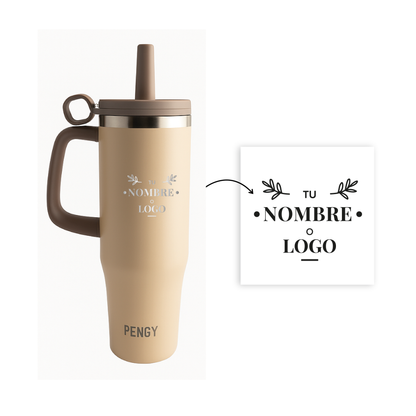 Termo PENGY CUP en acero inoxidable 1.2 Lts - PERSONALIZADO