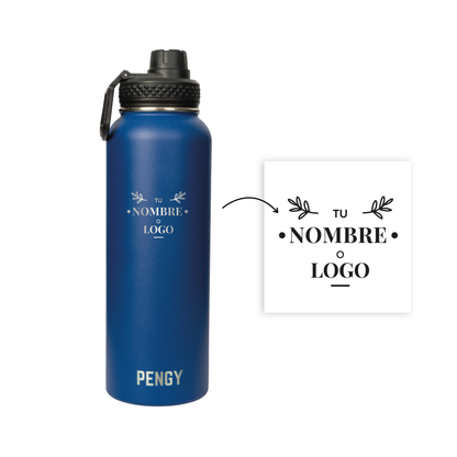 Termo Pengy PRO en Acero Inoxidable PERSONALIZADO  - Frío 24hs / Calor 12hs