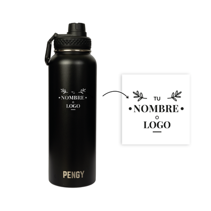 Termo Pengy PRO en Acero Inoxidable PERSONALIZADO  - Frío 24hs / Calor 12hs
