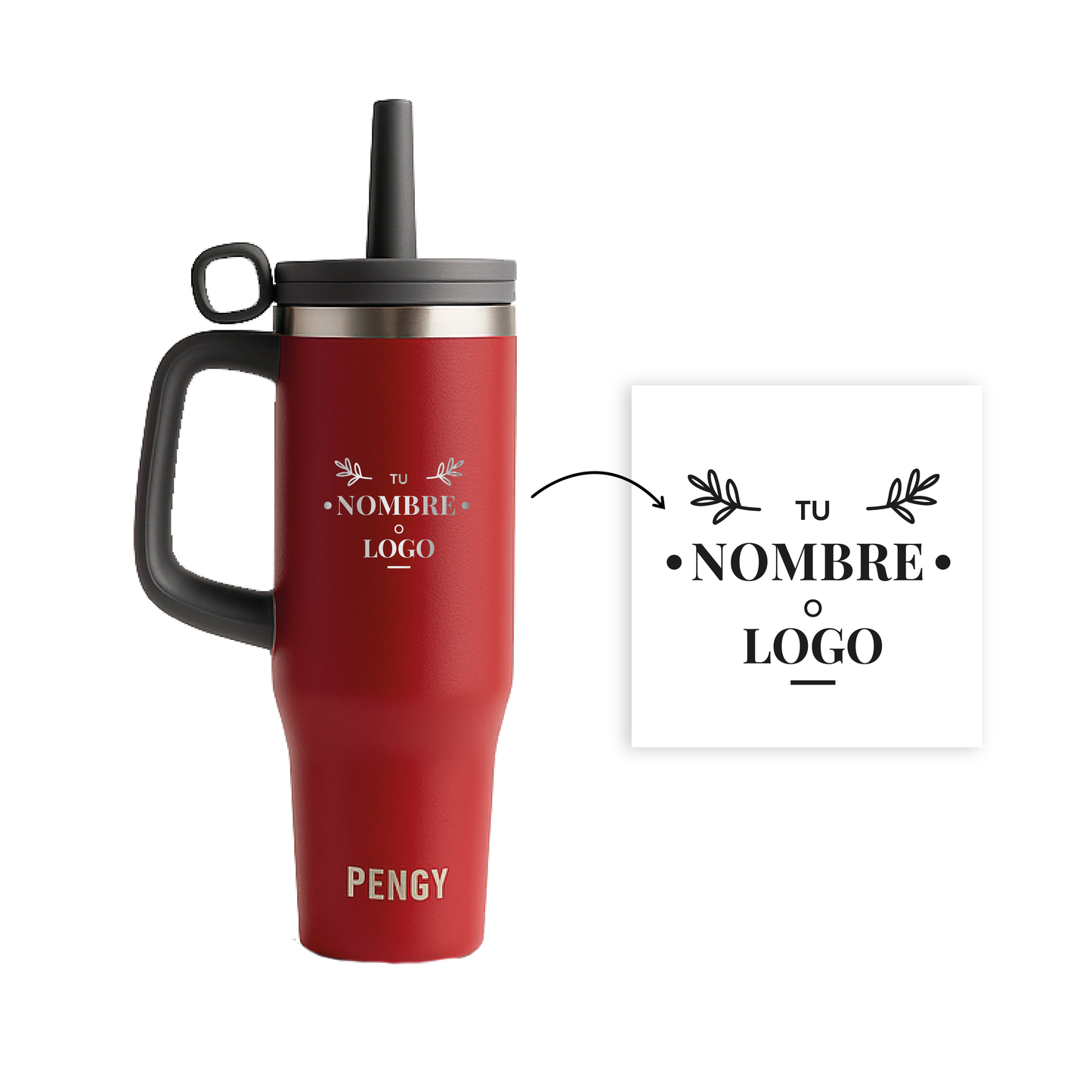 Termo PENGY CUP en acero inoxidable 1.2 Lts - PERSONALIZADO