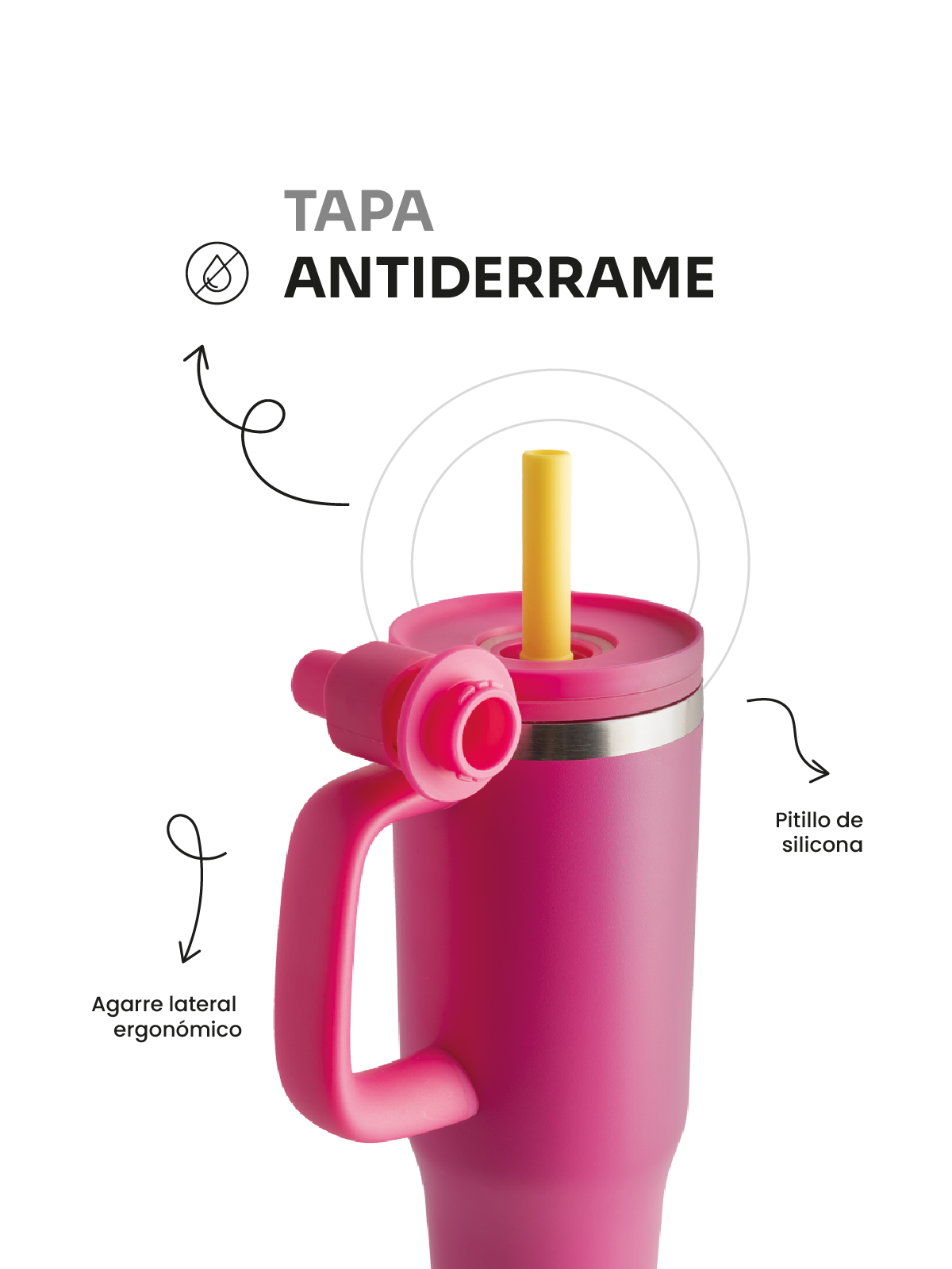 Termo PENGY CUP 1.2 Lts con Tapa Antiderrame
