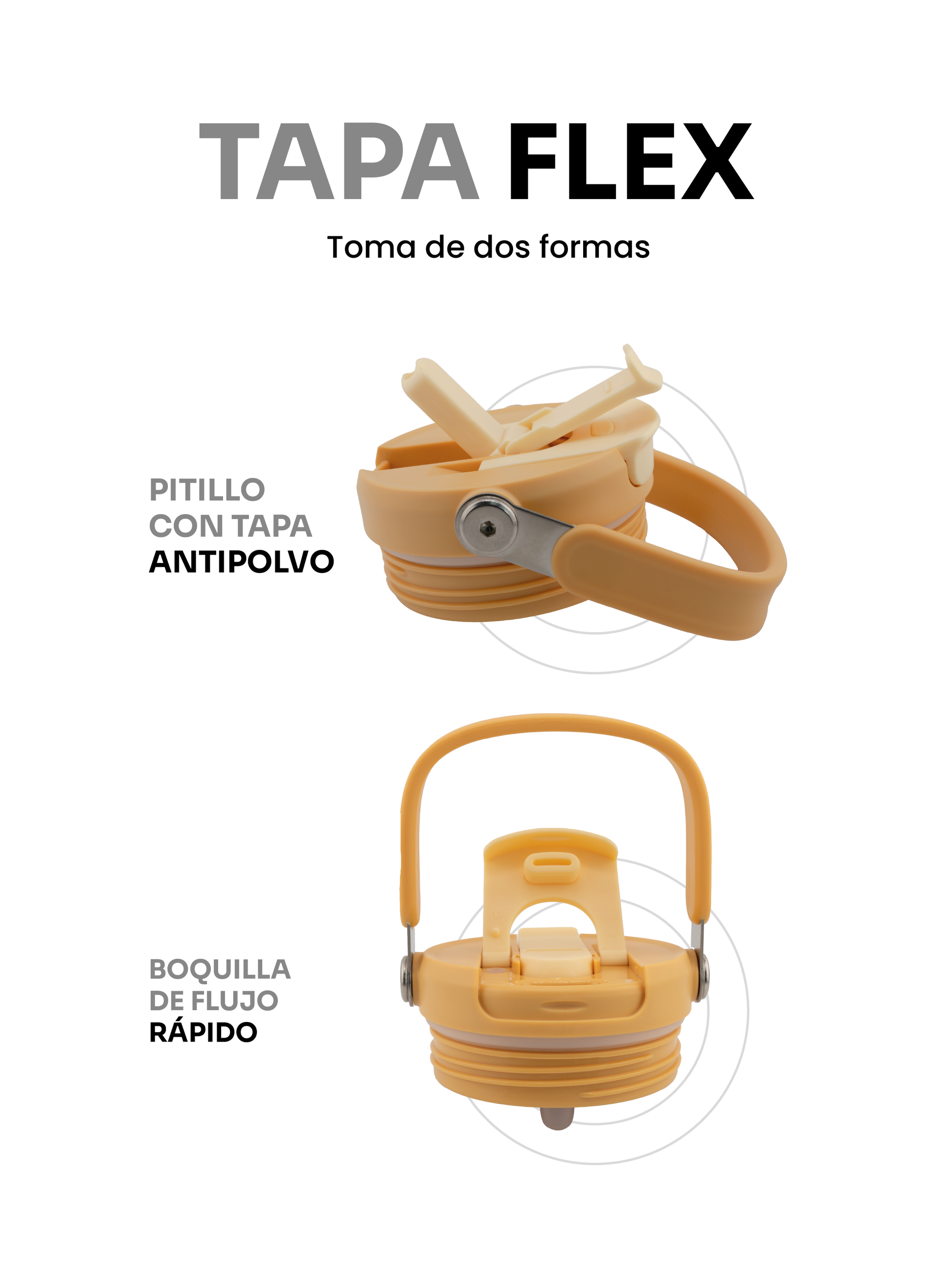 Termo PENGY CUP Flex con Tapa Móvil Doble Función