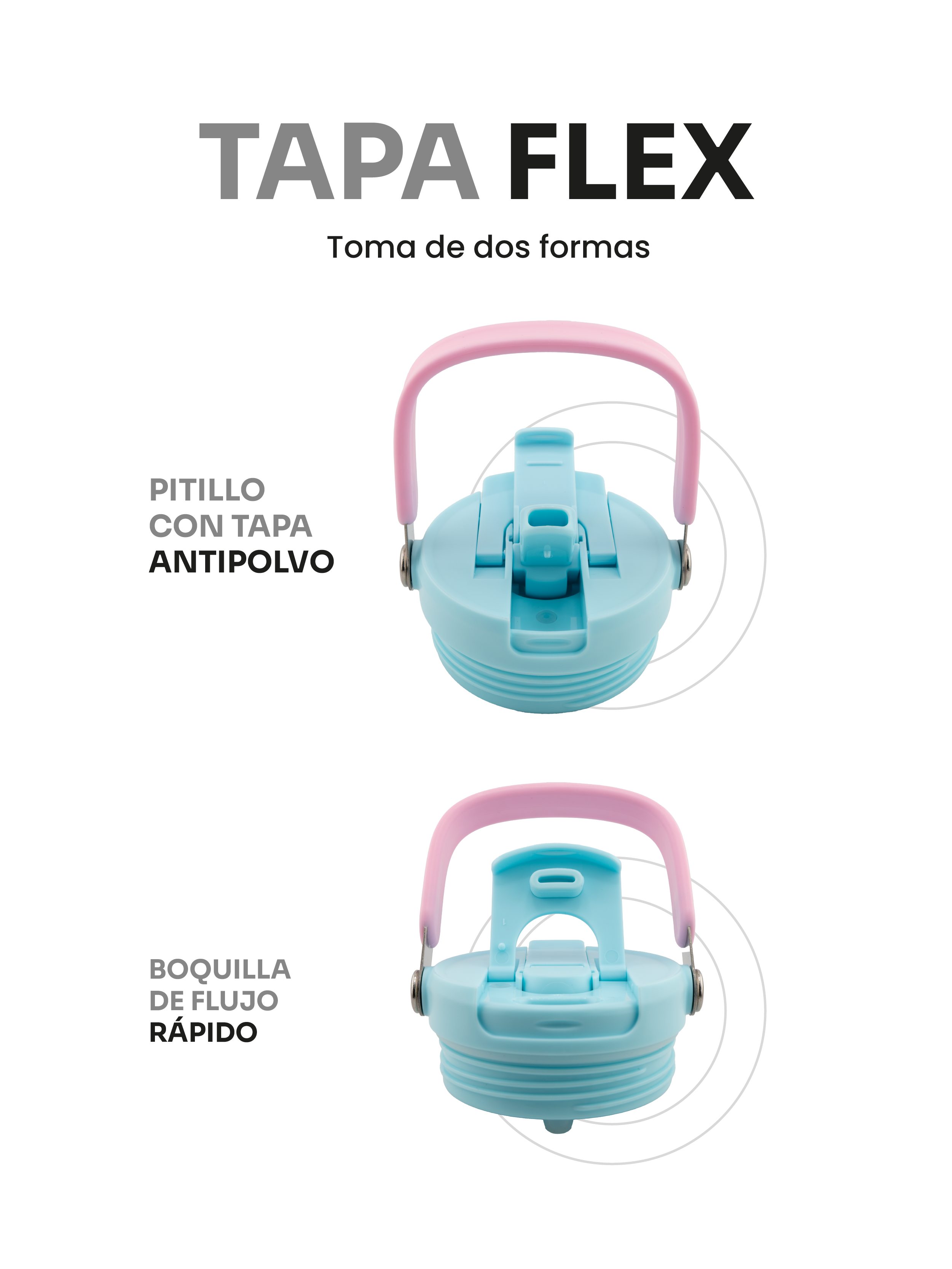 Image of Termo PENGY CUP Flex con Tapa Móvil Doble Función