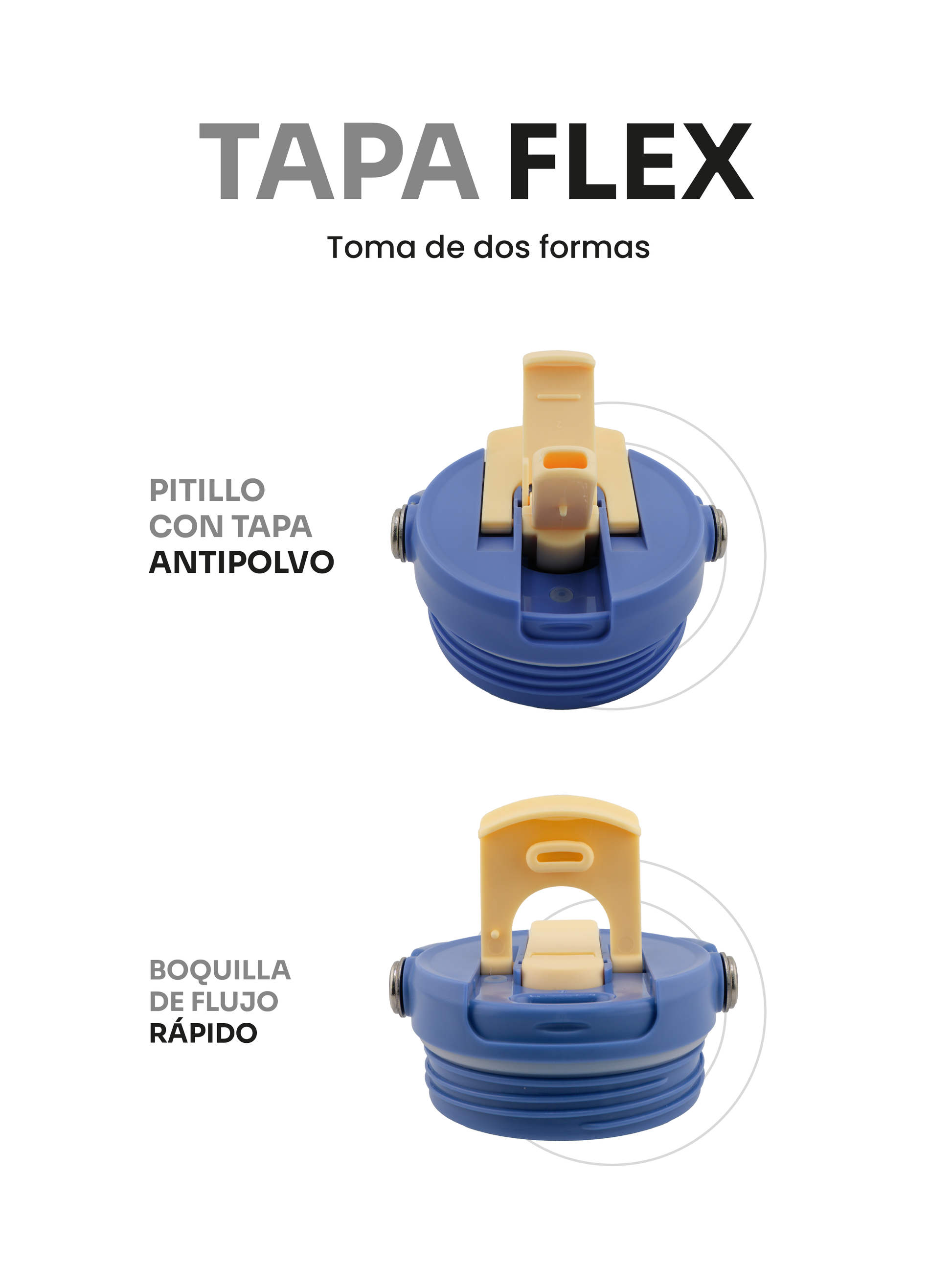 Termo PENGY CUP Flex con Tapa Móvil Doble Función