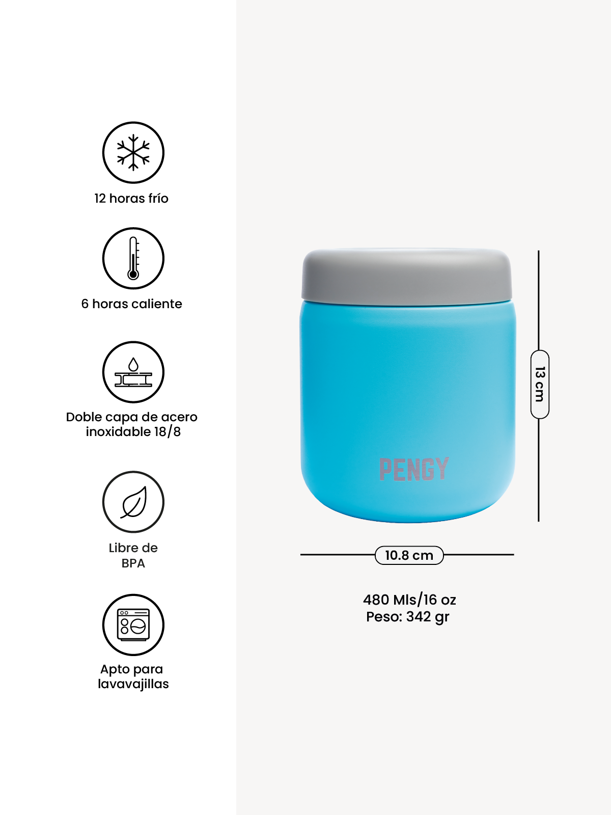 PENGY Food Jar - Termo Para Snacks
