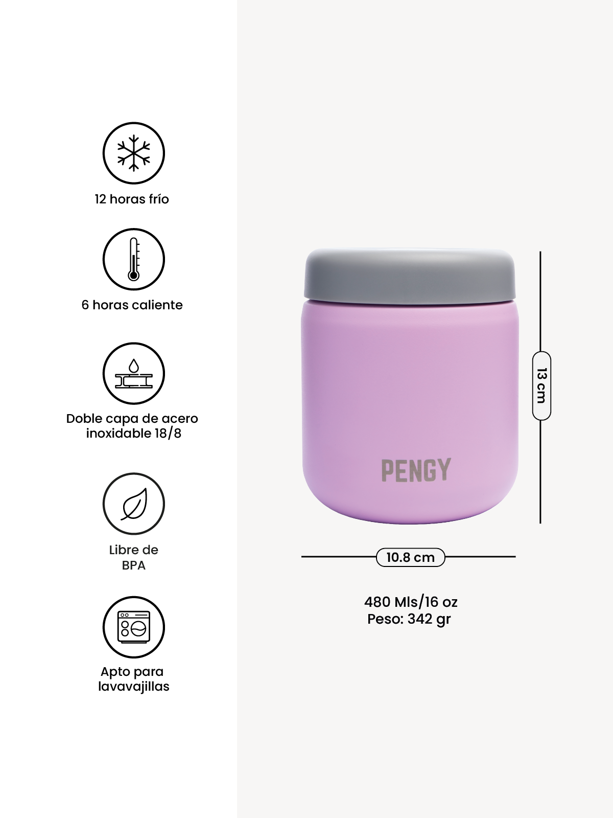 Image of PENGY Food Jar - Termo Para Snacks