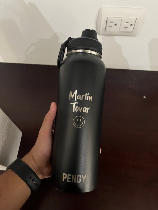 Termo Pengy PRO en Acero Inoxidable PERSONALIZADO  - Frío 24hs / Calor 12hs