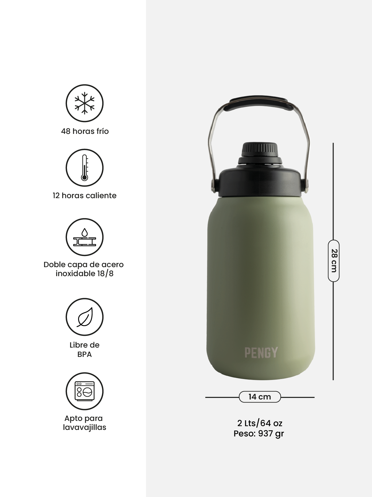 Image of Termo PENGY PRO - 2 Litros