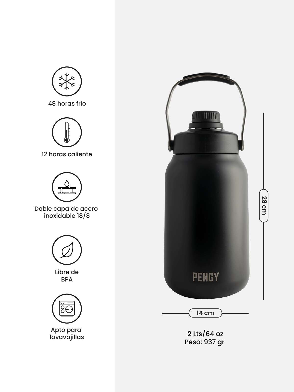 Termo PENGY PRO - 2 Litros