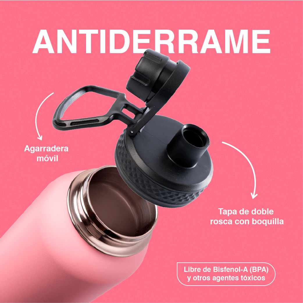 Termo Pengy PRO en Acero Inoxidable - Frío 24hs / Calor 12hs