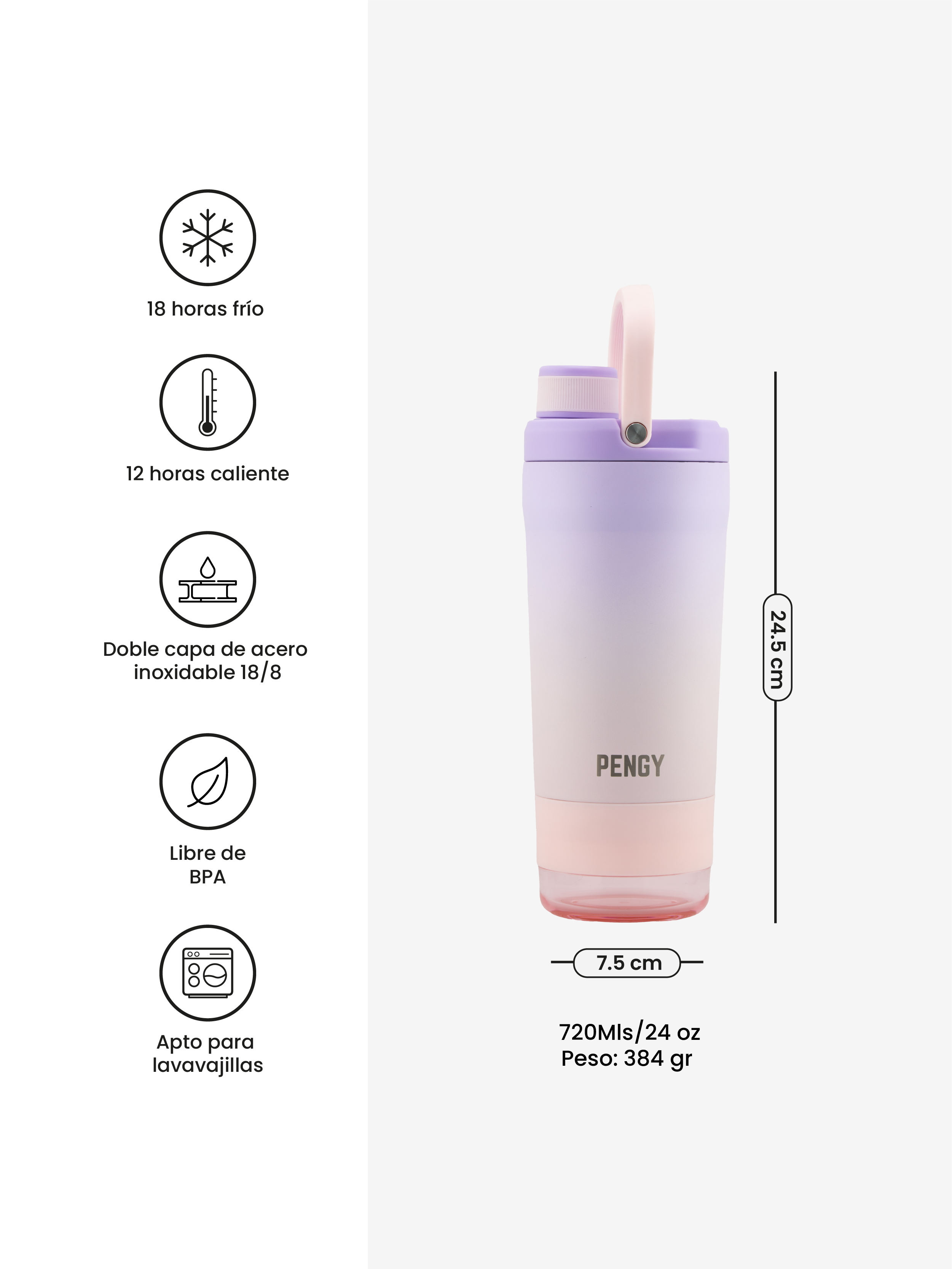 Image of PENGY Shaker - Botella Mezcladora Para Gimnasio