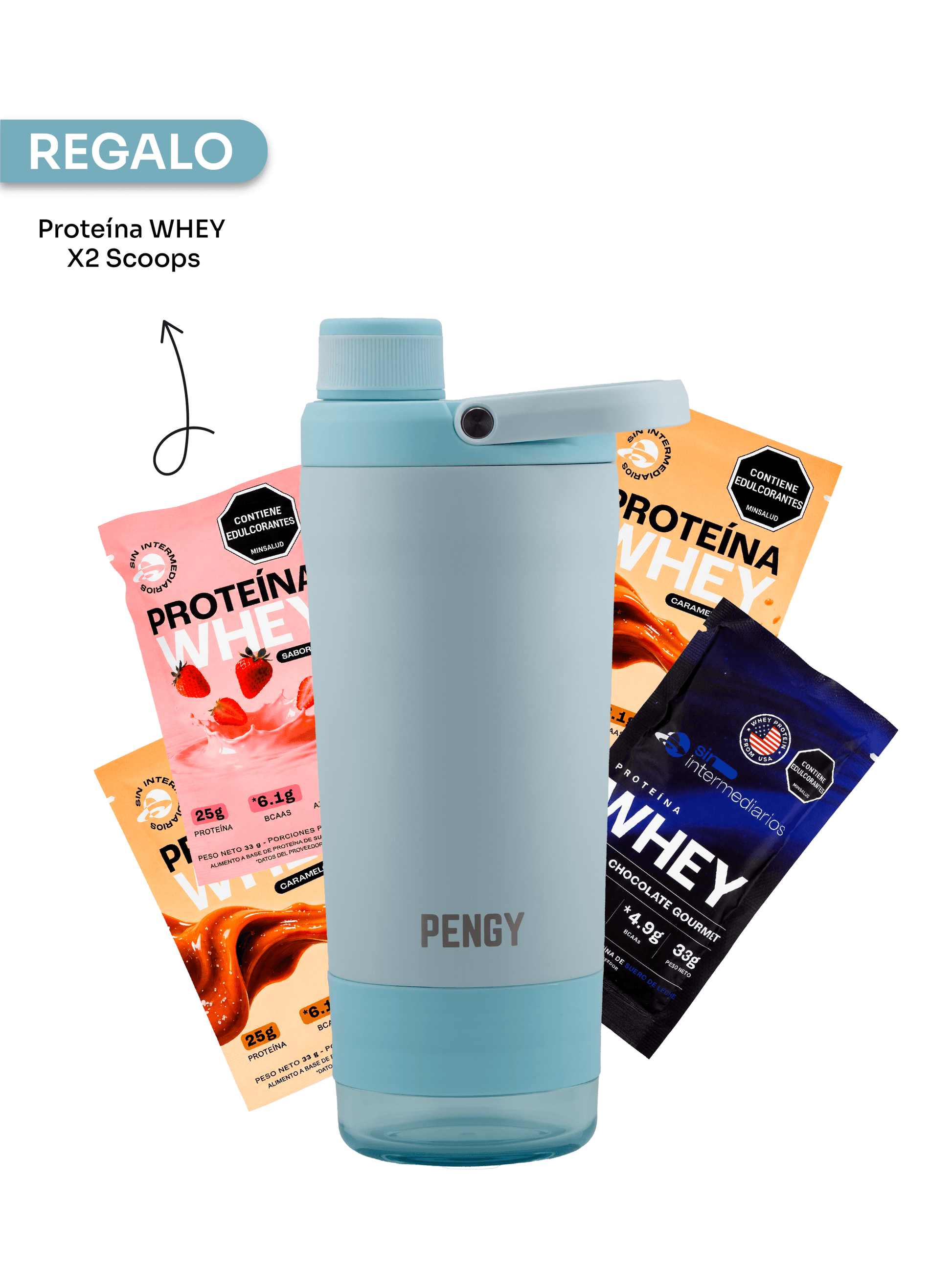 PENGY Shaker - Botella Mezcladora Para Gimnasio