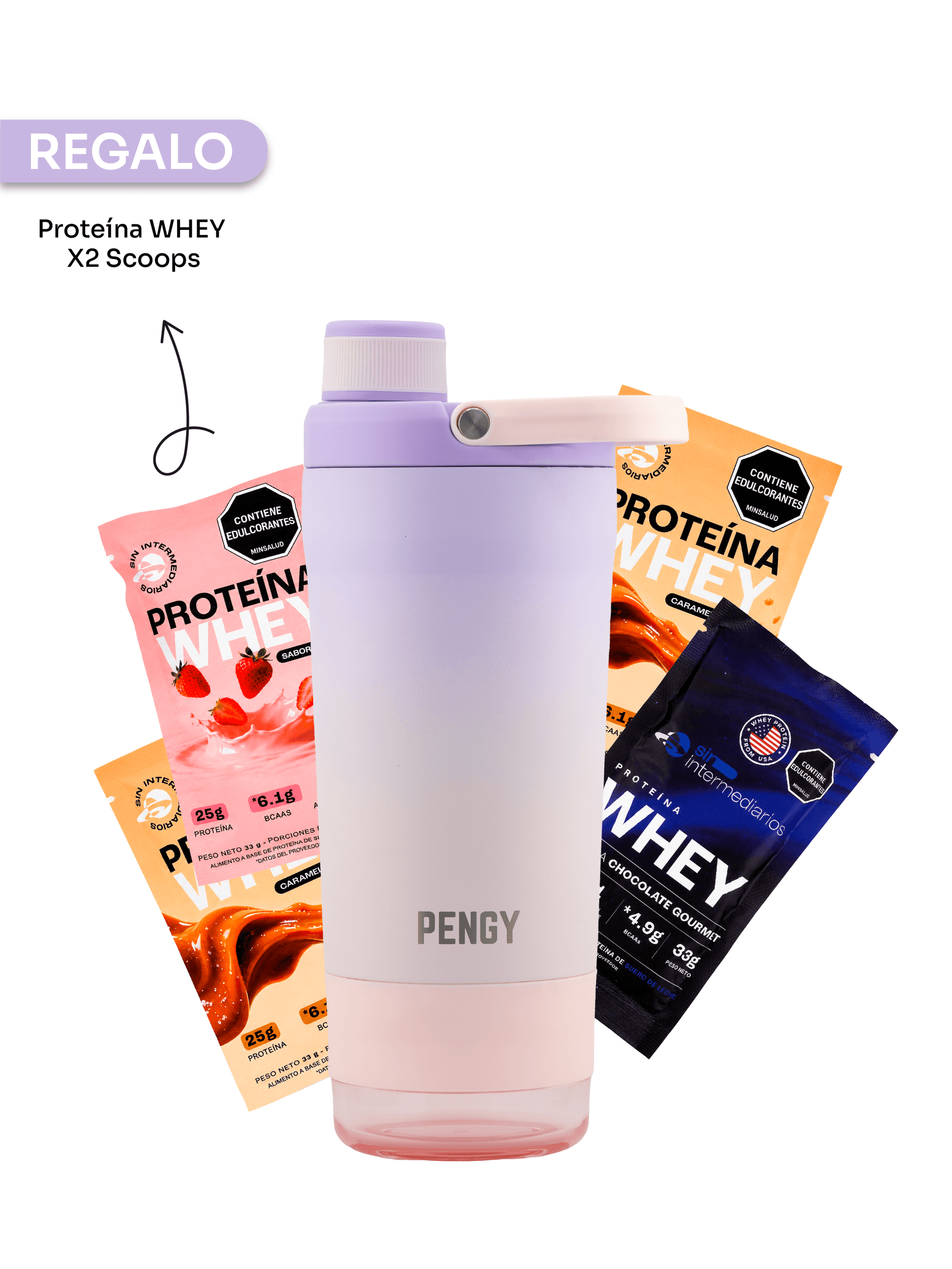 PENGY Shaker - Botella Mezcladora Para Gimnasio